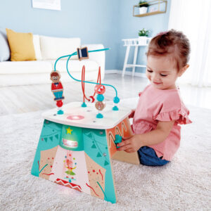 Развивающий куб Hape "Цирк" лабиринт, счеты, подсветка 16