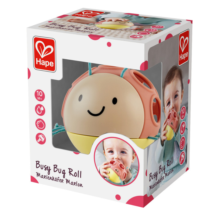 Погремушка-неваляшка Hape "Божья коровка" 5