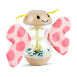 Игрушка Hape неваляшка Бисерный дождь "Бабочка" 4