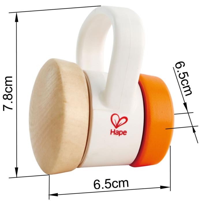 Игрушка Hape 2 в 1 погремушка и каталка "Роллер" 5