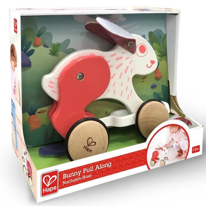 Каталка для малышей Hape "Зверики" Зайчонок 6