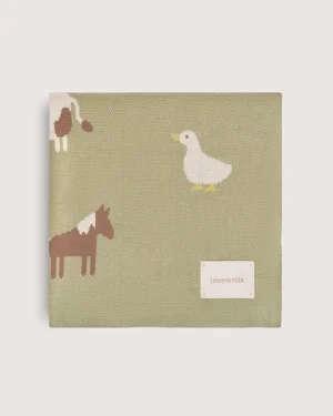 2 (34) Плед детский Loomknits 80Х120 Мультиколор ферма LW5267 4