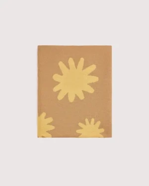 Плед детский Loomknits (80*120) корица цветы 5