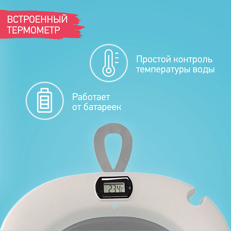 2jiaf4qdots9ocfhnrlf6v1jltbx3riz Ванночка складная Roxy Kids с термометром и матрасиком 7