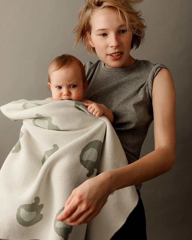 Плед детский Loomknits Мультиколор со слониками LW5268 4