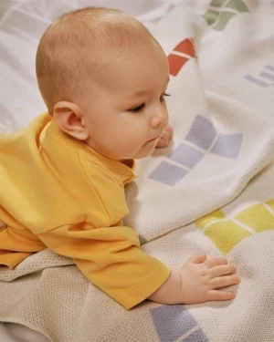 4 (19) Плед детский Loomknits 80х120 Мультиколор кубики LW24 8