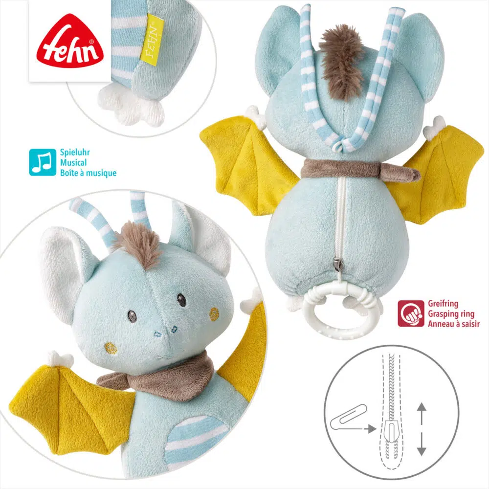 Музыкальная игрушка-подвеска FEHN Летучая мышь 2