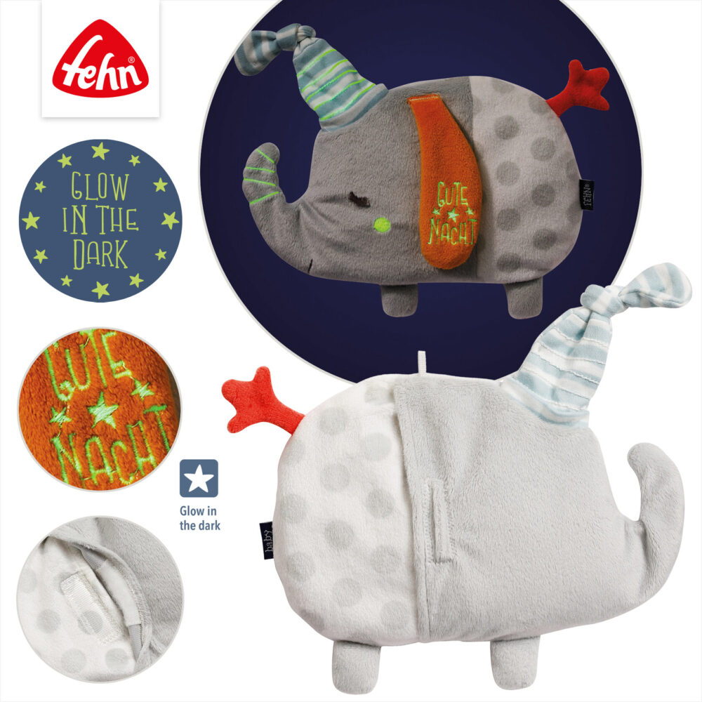 Игрушка-грелка FEHN с виноградными косточками, светящаяся в темноте 4