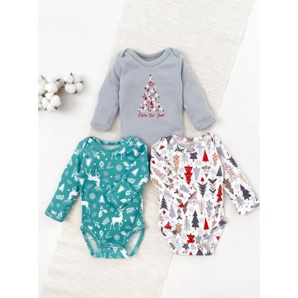 Набор из трёх боди I love carrot "Ёлочки" 1