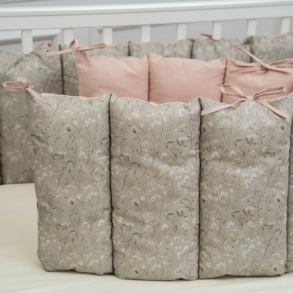 К-т 6пр.для прямоугольной кроватки "Lappetti Garden" 11