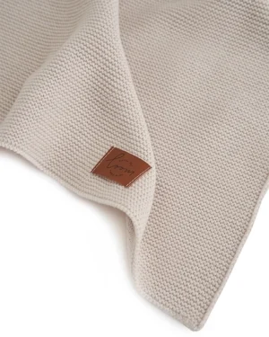 Плед детский Loomknits 100х100 из шерсти мериноса кешью 14