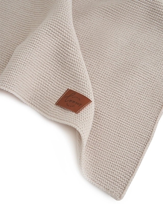 Плед детский Loomknits 100х100 из шерсти мериноса кешью 7