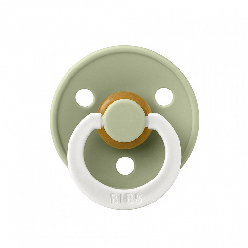 Пустышка латексная ночная BIBS Colour Glow Latex Anatomical-Sage 0+ мес. 1