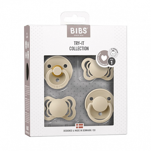 Набор пустышек BIBS Try-it 4шт. 0+ мес. 3