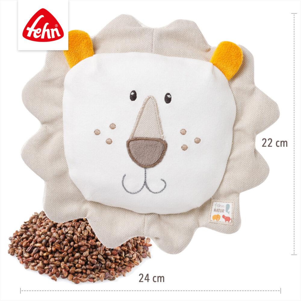 Игрушка-грелка FEHN с виноградными косточками Лев 3