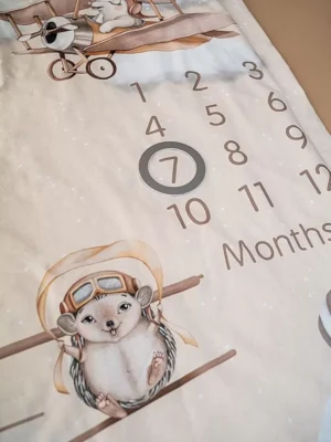 Плед-коврик для фото Lappetti "Я расту" 7