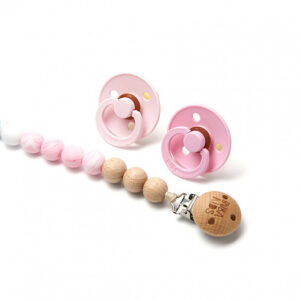 bkcandy003_klubnichnoe_sufle_pacifier Держатель для пустышки BIBS силиконовый Candy 4