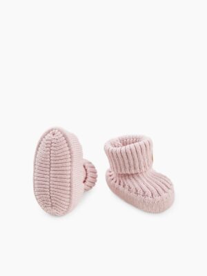 пинетки вязаные розовые