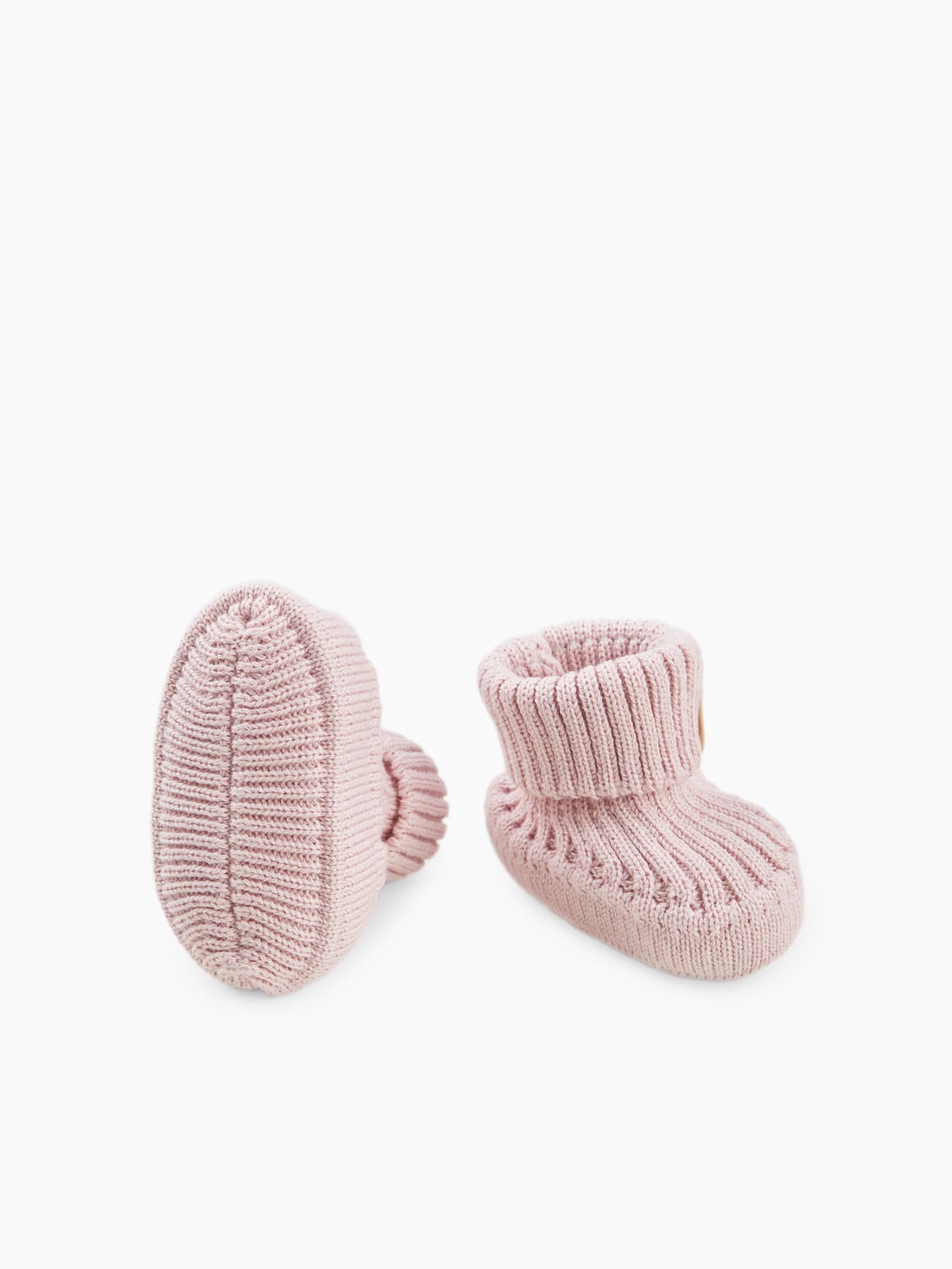 пинетки вязаные розовые