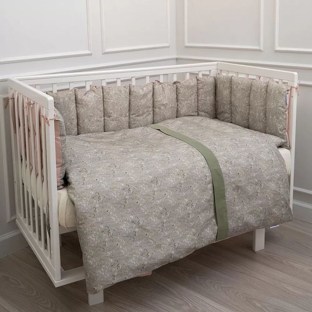 К-т 6пр.для прямоугольной кроватки "Lappetti Garden" 14