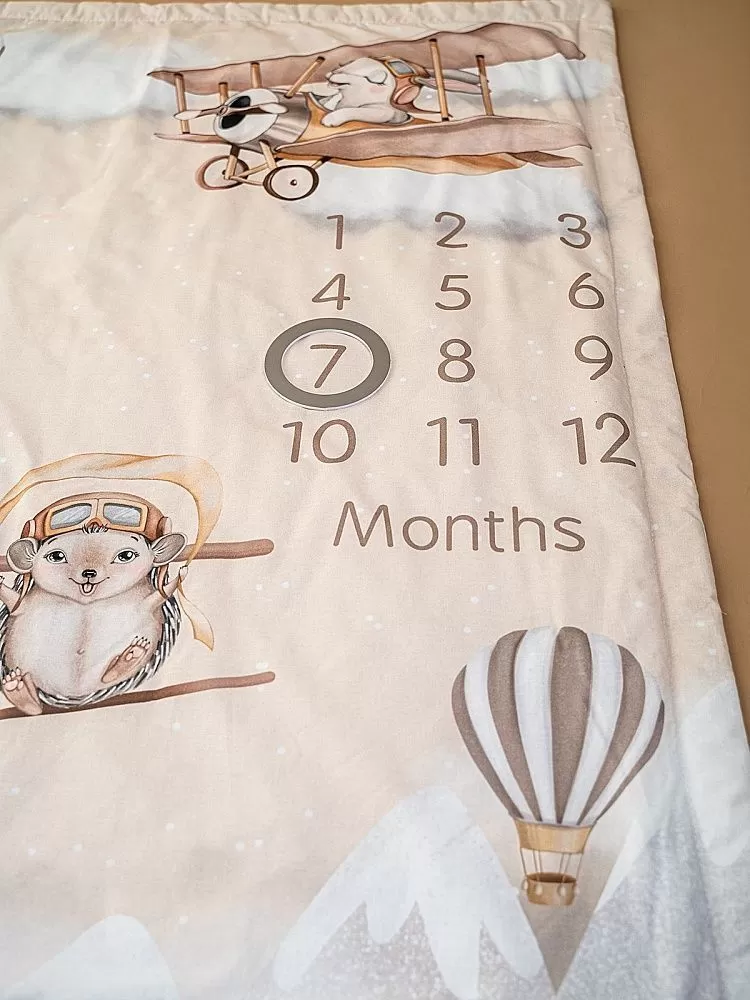 Плед-коврик для фото Lappetti "Я расту" 3