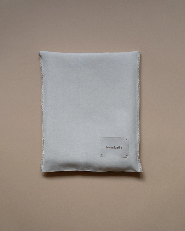 pylnik Плед детский Loomknits жаккардовый Экрю 80*120 цветы 6