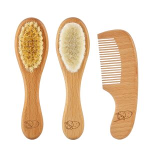 rbh-004-3w01_a2399b04d9 Набор 3 в 1 Roxy Kids две расчески-щеточки деревянные c мягкой щетиной и гребень 14