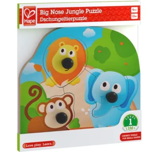 rNo3ok82JGGzeSjdVydrT7dk8ETcPPGViZ2qh5jaFp4= Игрушка Hape Головоломка-мозаика "Большие носы. Джунгли" 4