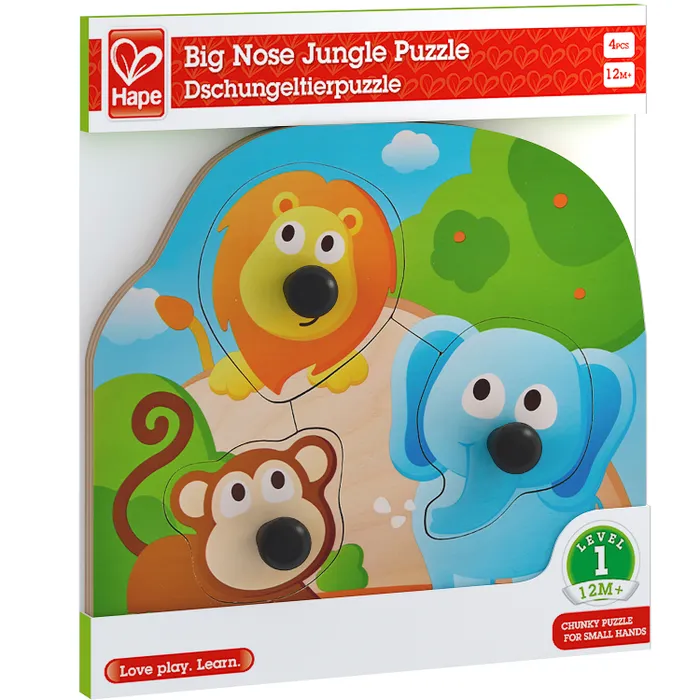 rNo3ok82JGGzeSjdVydrT7dk8ETcPPGViZ2qh5jaFp4= Игрушка Hape Головоломка-мозаика "Большие носы. Джунгли" 2
