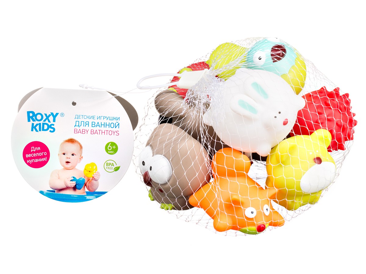 roxy_kids_nabor_igrushek_dlya_vannoj_quotlesnye_zhiteliquot_rrt_823_2_62065cd557 Набор игрушек для ванной Roxy Kids 8