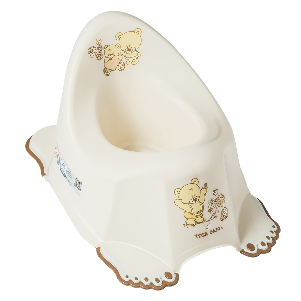 ТЕГА Горшок туалетный со звук.эфф.антискольз.Teddy (Мишки) 1