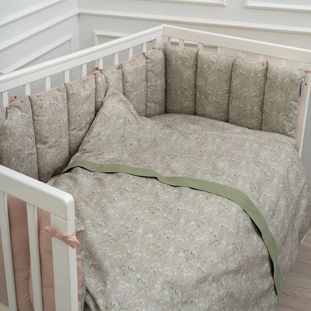 К-т 6пр.для прямоугольной кроватки "Lappetti Garden" 19