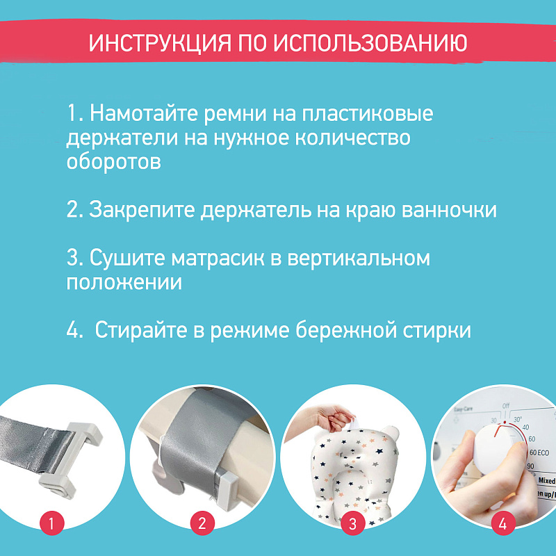 x87nnahs00p50jlwcycextc5ui47uhxh Ванночка складная Roxy Kids с термометром и матрасиком 9