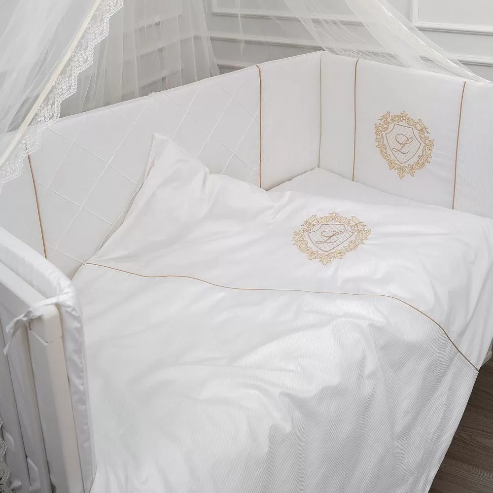 yub0gf36z450pnh9sx5hykfpdpnzcoey (2) Комплект постельных принадлежностей для прямоугольной кроватки 6 предметов "Лаппетти" 4