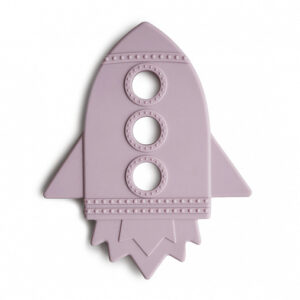 Силиконовый прорезыватель BIBS Rocket Lilac 4