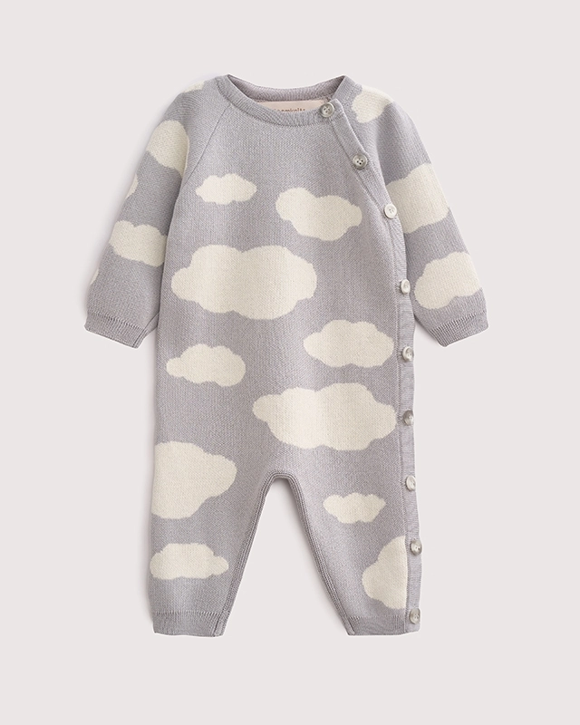 Комбинезон детский Loomknits Серый 68 см, 3-6 мес 1