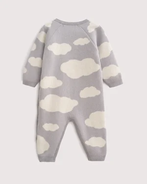 Комбинезон детский Loomknits Серый 68 см, 3-6 мес 8