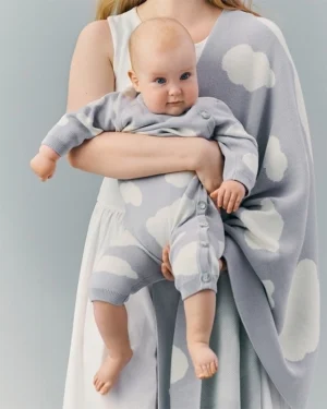 Комбинезон детский Loomknits Серый 68 см, 3-6 мес 10