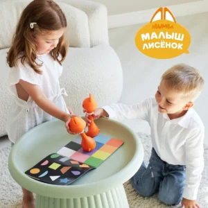 Набор Abumba для игры и обучения "Цвета и формы" (карты, стикеры, книжка) 15