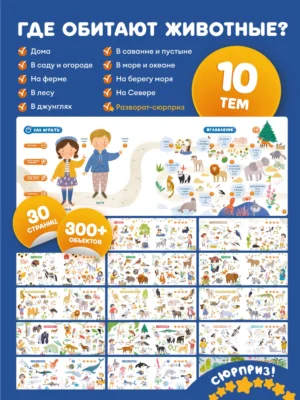 Интерактивная книга Abumba Fingerbook "Какие бывают животные" 8