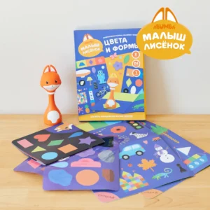 Набор Abumba для игры и обучения "Цвета и формы" (карты, стикеры, книжка) 16