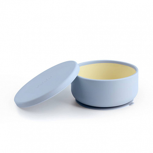 Силиконовая миска на присоске с крышкой Edda, Небо 1