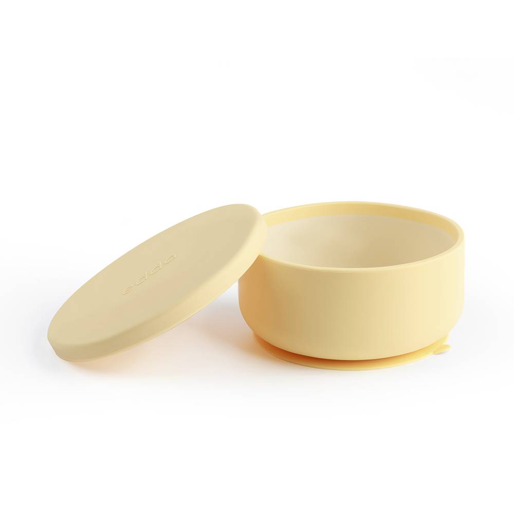 Силиконовая миска на присоске с крышкой Edda, Мимоза 1