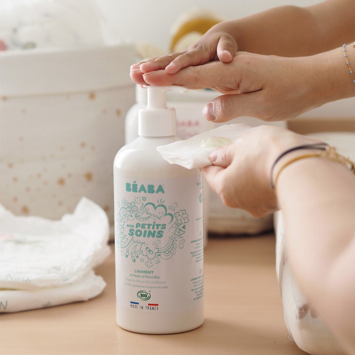 Органическое очищающее средство Beaba для смены подгузников и для защиты кожи , 500 мл. 3