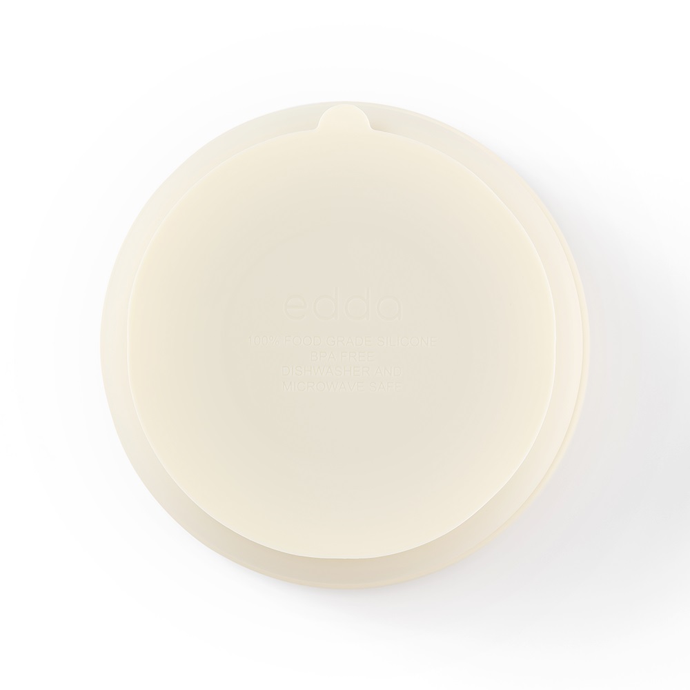 Силиконовая миска на присоске с крышкой Edda, Пломбир 4