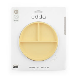 4 (18) Секционная тарелка на присоске Edda, Мимоза 12