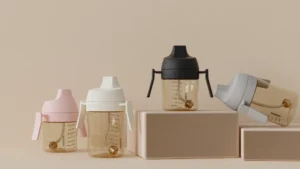 Поильник из силикона и пластика HEORSHE 300 мл 10