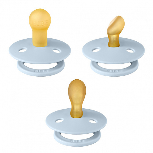 81343_BIBS_Try_it_COLOUR_PACK_BabyBlue_2 Набор пустышек BIBS Try-it Colour 3 шт. 0+ мес. 1