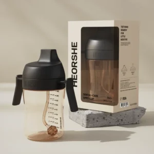 Поильник из силикона и пластика HEORSHE 300 мл 6