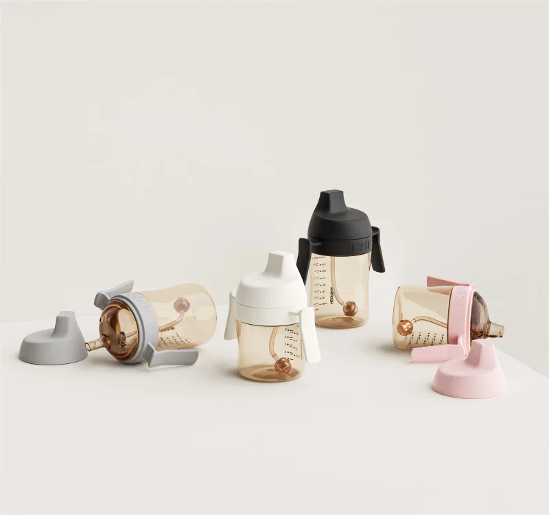 Поильник из силикона и пластика HEORSHE 210 мл 4